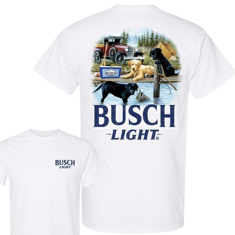 Busch Light, Limited Busch Light Men Best Friend T-shirt, Unisex T-shirt, Casual Graphic Round Neck T-shirt for Summer, Fashion Men's Top for Daily Wear