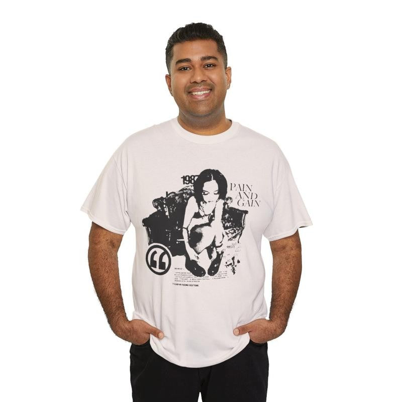 Pain Graphic Tee Hiphop Y2k Vibes Casual Classic Cotton Menswear Retro Shirt T-Shirt Top Vintage Comfy Streetwear Tshirt Soft