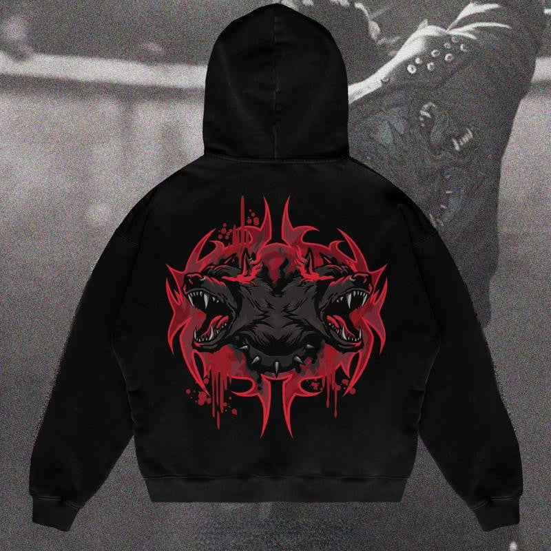 Arcane Pitfighter Hoodie/T-Shirt Anime Hoodie/T-Shirt MenSwear Cotton Men's Sleeve Top Crewneck Hoodie/T-Shirt Warriors