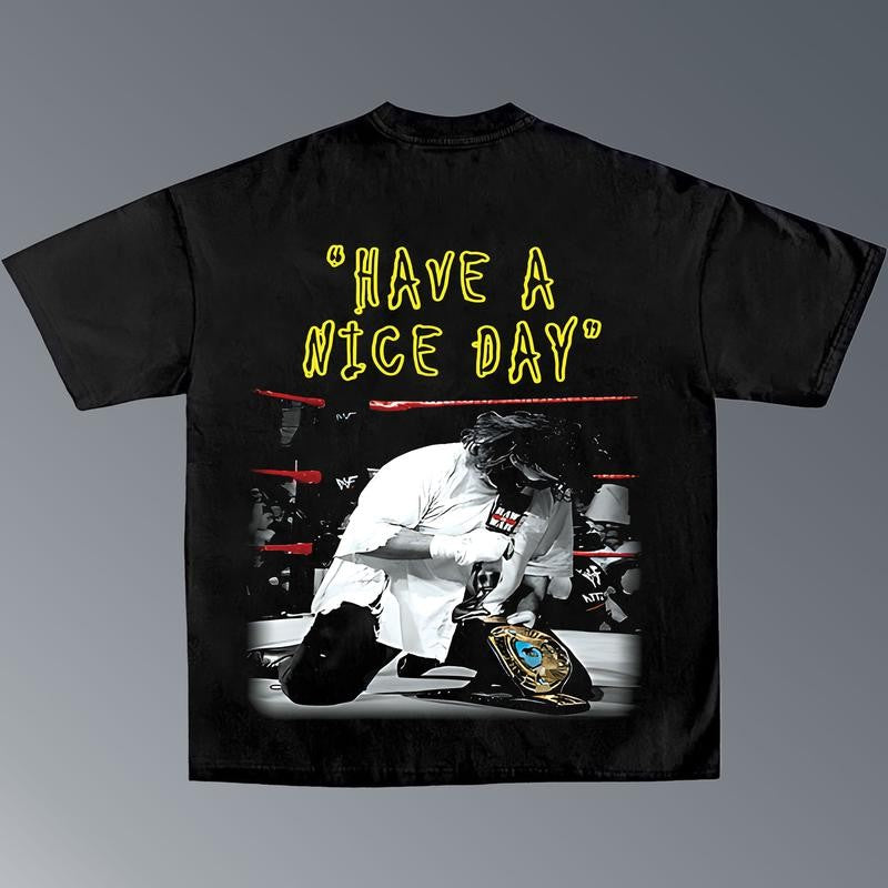 MANKIND V2 TEE, Wrestling Graphic Tee, Sports T-shirt, Athlete Shirt, Wrestling Gift, Fitness Tee Crewneck Clothing Cotton Menswear