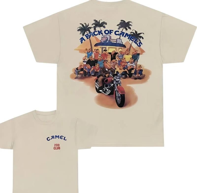 Camel A Pack Of Camels Club Unisex T-Shirt, Funny Camel Shirt, Full Colors, For Men, For Women