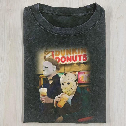 JASON MICHEAL MYERS SHIRT, Jason Voorhees, Michael Myers, Horror Movie Shirt, Horror Character, Funny Halloween Shirt, Unisex T-Shirt, Gift For Men Women