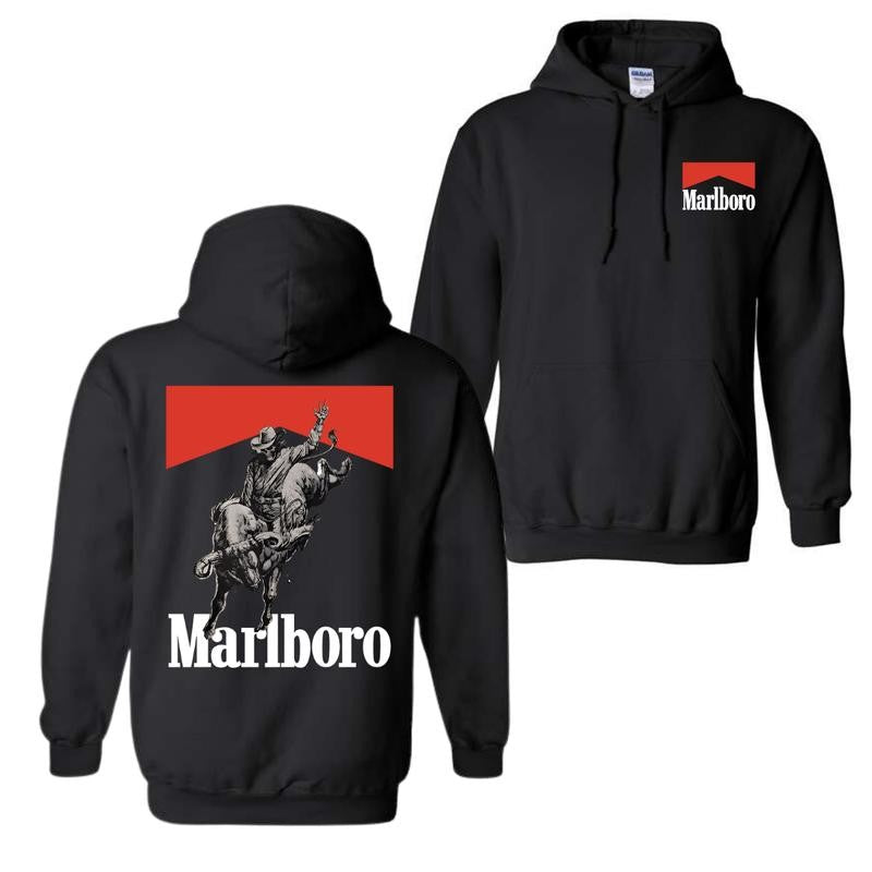 Marlboro Bone Rodeo Hoodie and T-shirt, Marlboro Hoodie, Unisex Hoodie, Menswear Top