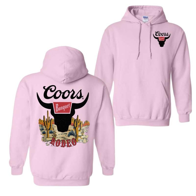 Coors Banquet Desert Shirt Hoodie, Coors Bull Head Cowboy Hoodie, Unisex Hoodie, Graphic Tees For Women And Men, Gifts For All