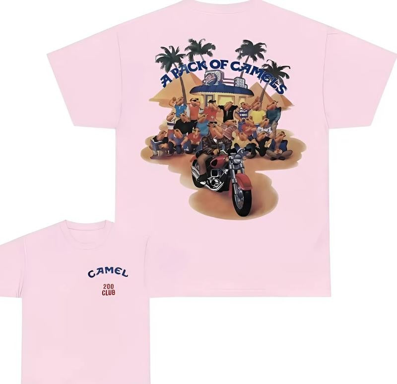 Camel A Pack Of Camels Club Unisex T-Shirt, Funny Camel Shirt, Full Colors, For Men, For Women