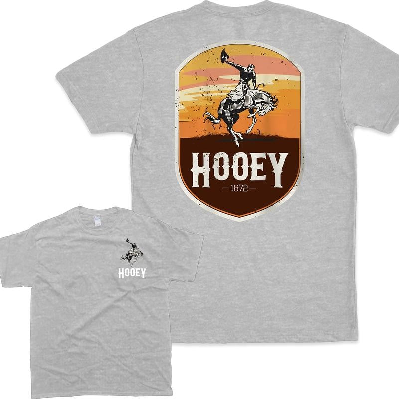 [Sale Up To 60%] Hooey Mens Cheyene Graphic Teal T-Shirt 2 Sides T-Shirt, Graphic T-Shirt, Vintage Style, Retro Outfit, For Men, For Women