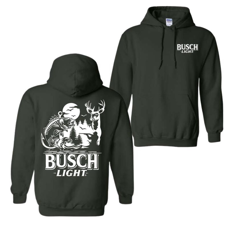 Busch Light Sand Hoodie - Hoodies For Country Boys, Hunting & Fishing Graphic, Outdoor Adventure Hoodie