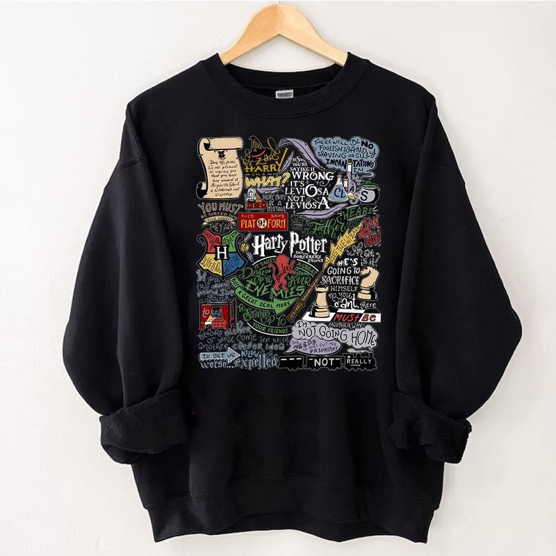 HP Quotes Chaper 1 Sweatshirt, HP Quotes Unisex Hoodie, Potterhead Shirt, Hogwarts Unisex Tee, Hogwarts T-shirt, gift for fan, Cotton Fit, For Men, For Women wizard house harry potter