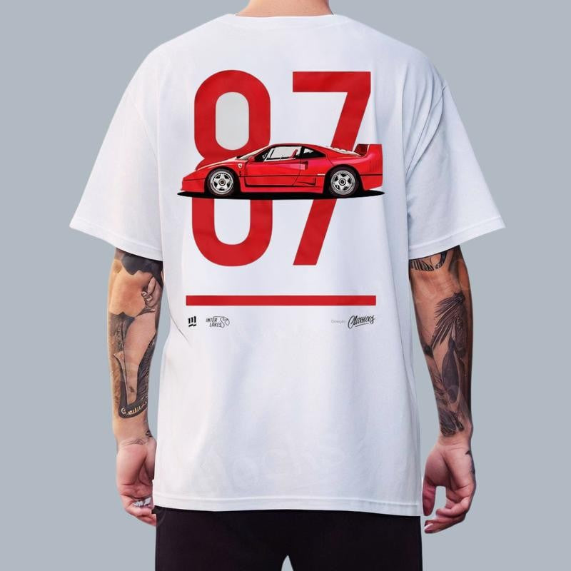 Ferrariii F40 T-Shirt, Unisex, Supercar T-Shirt, Car Enthusiast Shirt, Car Clothing