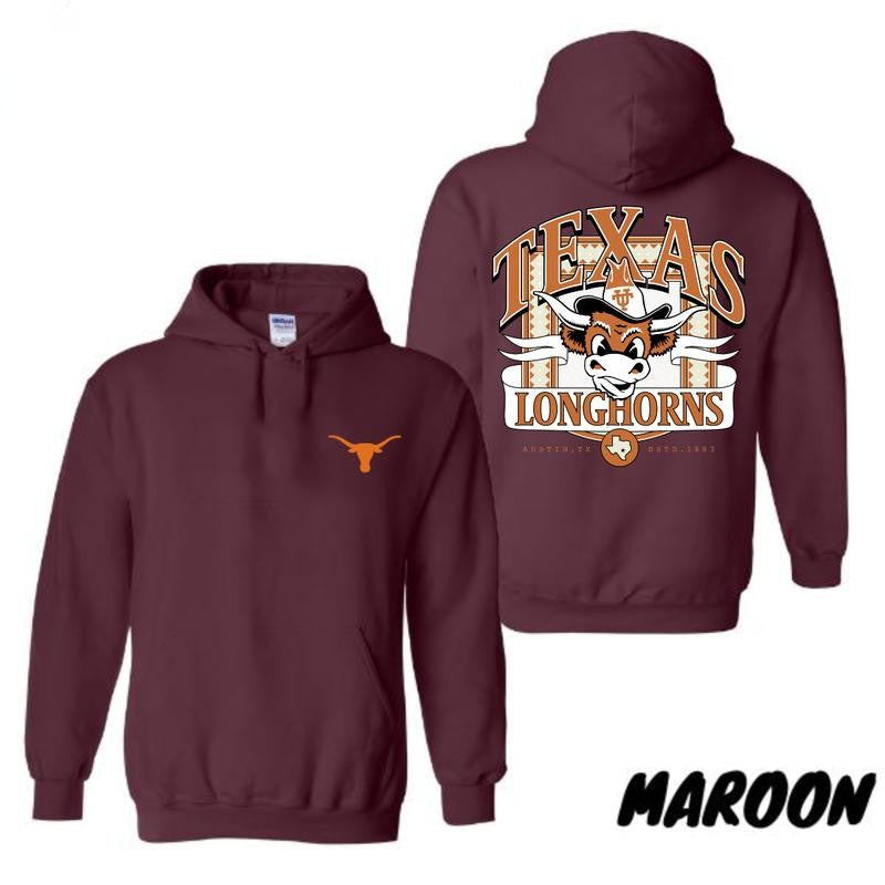 Vintage Texas Longhorns NCAA Final Four Unisex T-shirt/Hoodie, Vintage for Men and Women, Unisex Vintage Crewneck