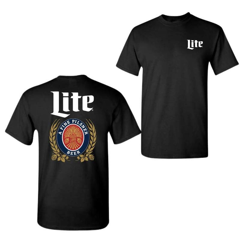 Miller Lite Hoodie, Miller Lite Label 2-Sided Hoodie, Unisex Hoodie Classic, Graphic Tees For Women And Men, Gifts For All