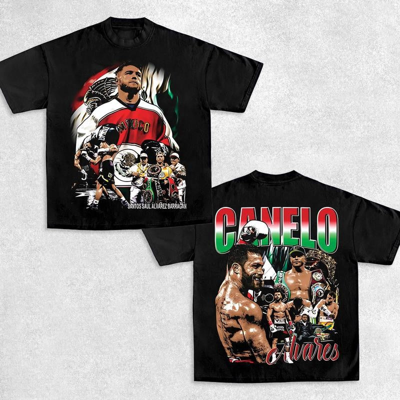 CANELO-SAUL ALVAREZ TEE ,Boxing T-shirt, Fighter Tee, Boxer Shirt, Sports Shirt, Vintage Boxing Tee, Graphic Boxing Champ T-Shirt Hoodie Sweatshirts