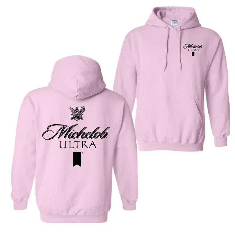 Michelob Ultra Hoodie - Sleek Black Logo Design for Beer Enthusiasts, Perfect for Fans of the Classic Ultra Beer, Unisex Hoodie for Man and Women