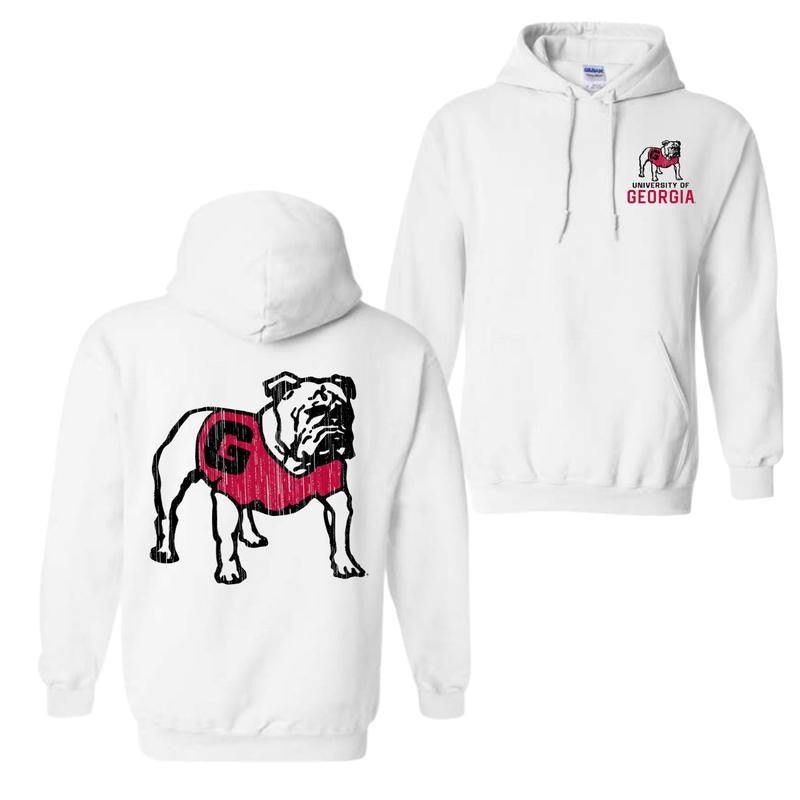 Georgia Bulldogs Vintage Logo Hoodie, Hoodies For Man And Women