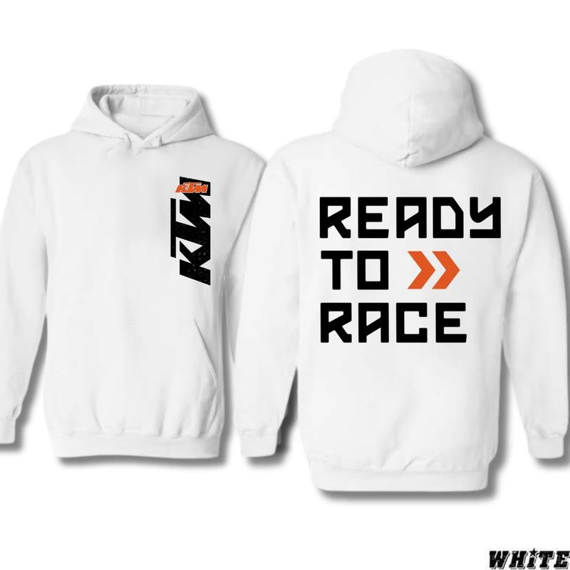 KTM Ready to Race 2 Side T-shirt/Hoodie Vintage for Men and Women, Unisex Vintage Crewneck Tee - Casual, Menswear