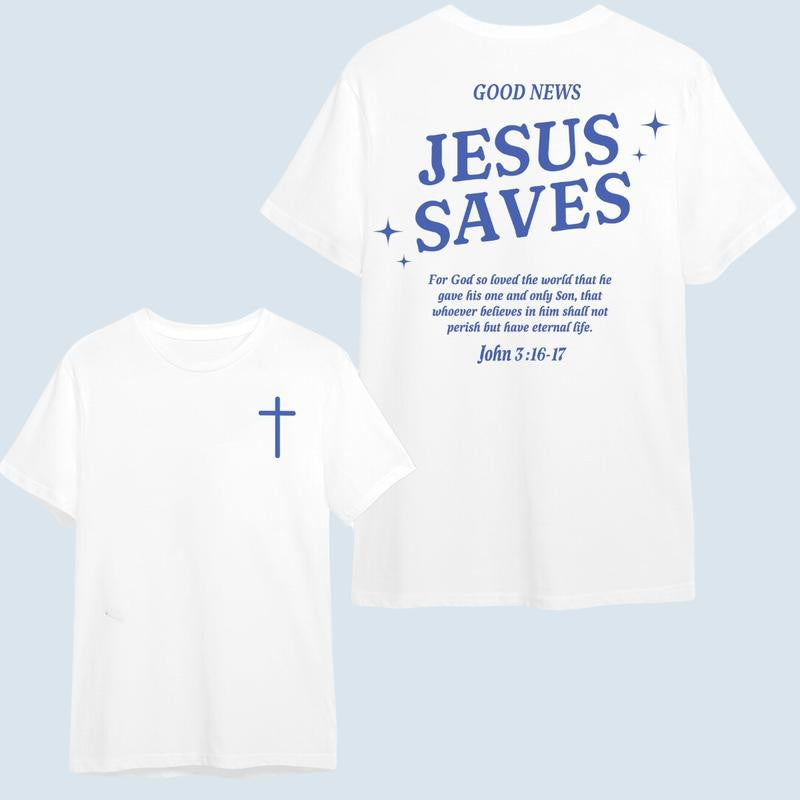 Christian T-Shirt/Hoodie Jesus Saves T-Shirt/Hoodie, Unisex T-Shirt for men and women, Vintage Sport Pullover