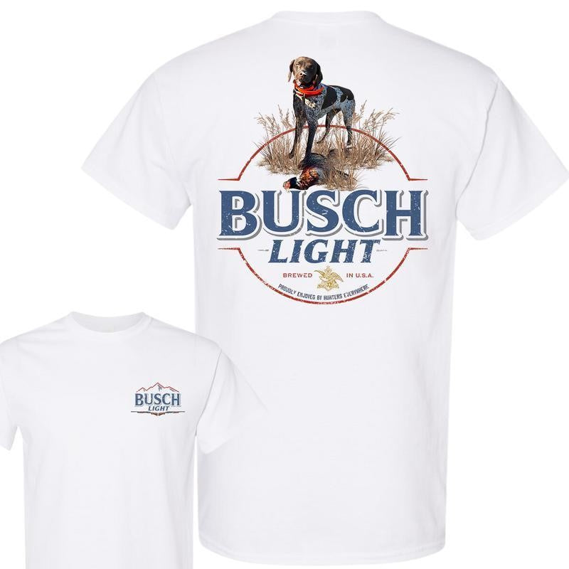 BUSCH LIGHT, BEER, Busch Light Hunting Shirt, Busch Light Tshirt Full Color For Men And Women, Casual Graphic Round Neck T-shirt for Summer, Fashion Men's Top for Daily Wear