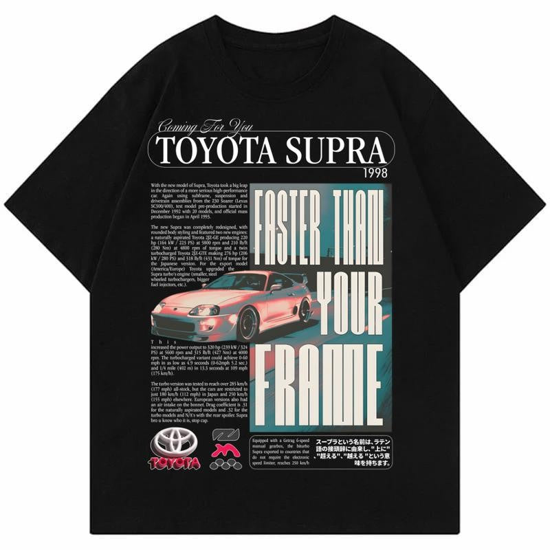 Vintage Toyota Supra Unisex T-shirt, JDM T-shirt, JDM Car Enthusiast T-shirt, Street Racing Shirt, Vintage Car Shirt men  gifts