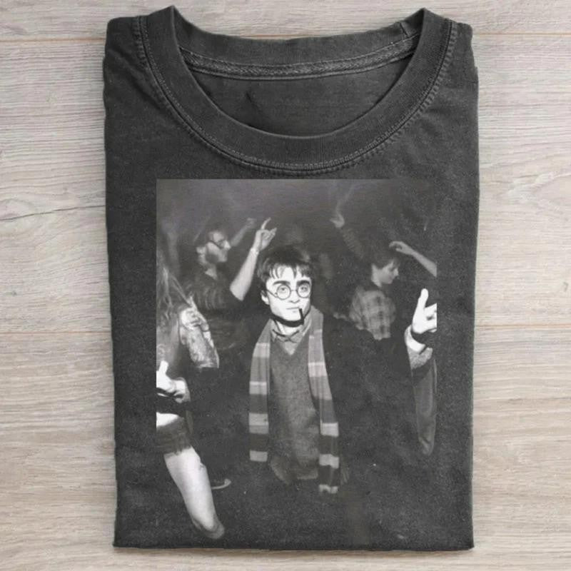 Vintage Harry Potter Dancing In The Club Graphic Tee - Funny Shirt for Men - Menswear, Top