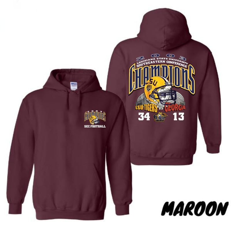 LSU Champions LSU Tiger vs Georgis Tee Vintage T-shirt/Hoodie Vintage Style Unisex T-shirt/Hoodie, Vintage for Men and Women