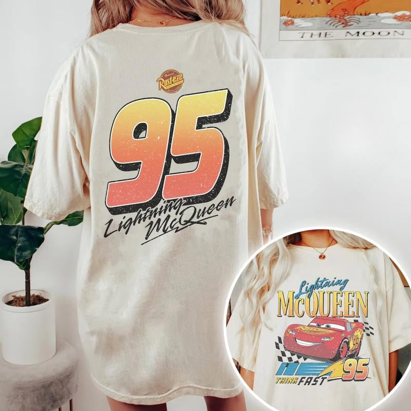 Vintage Lightning Mcqueen Shirt, 95 Lightning Mcqueen Shirt, Radiator Springs Tee, Rusteze Cars Shirt, WDW Family Vacation Shirts, Unisex