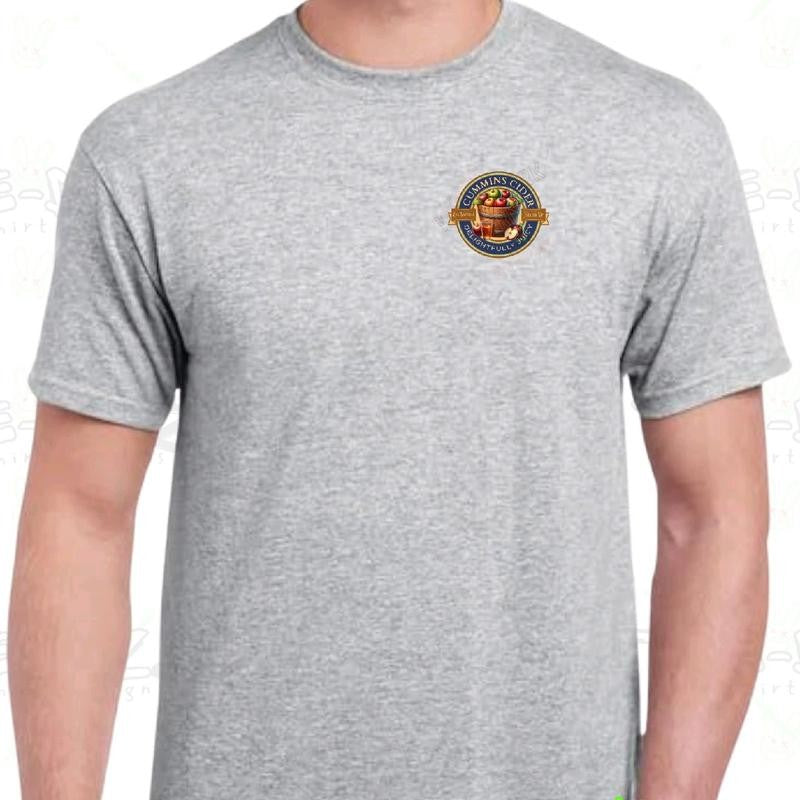 Cummins Cider - men's funny T-shirt- Menswear Casual Crewneck