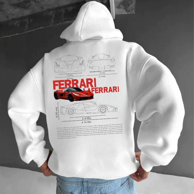 Ferrari Laferrari 2 side T-shirt, Hoodie, Sweater, Shirt For Men, Car Enthusiast Shirt, Car Clothing Classic Cotton Menswear graphic hoodies