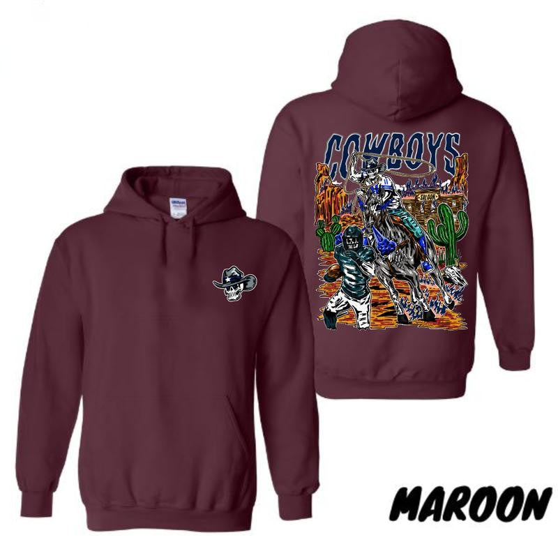 Dallas Football Limited Edition Graphic Cow boys T-shirt/Hoodie, Vintage for Men and Women, Unisex Vintage Crewneck