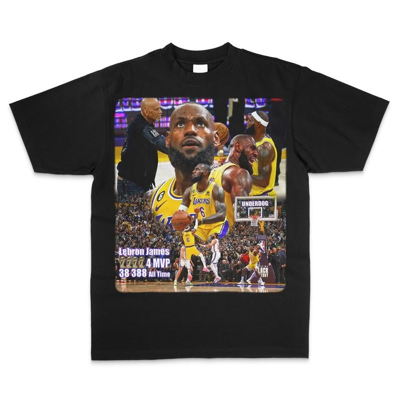 LEBRON JAMES RECORD BREAKER GRAPHIC TEE - STREETWEAR