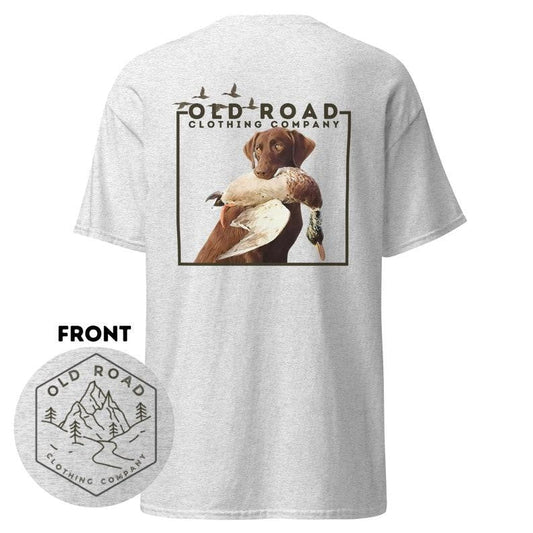 Graphic Old Road Duck Hunting T Shirt, Outdoors Dog Hunt Shirt, Love Hunt Summer Tee, For Men, For Women
