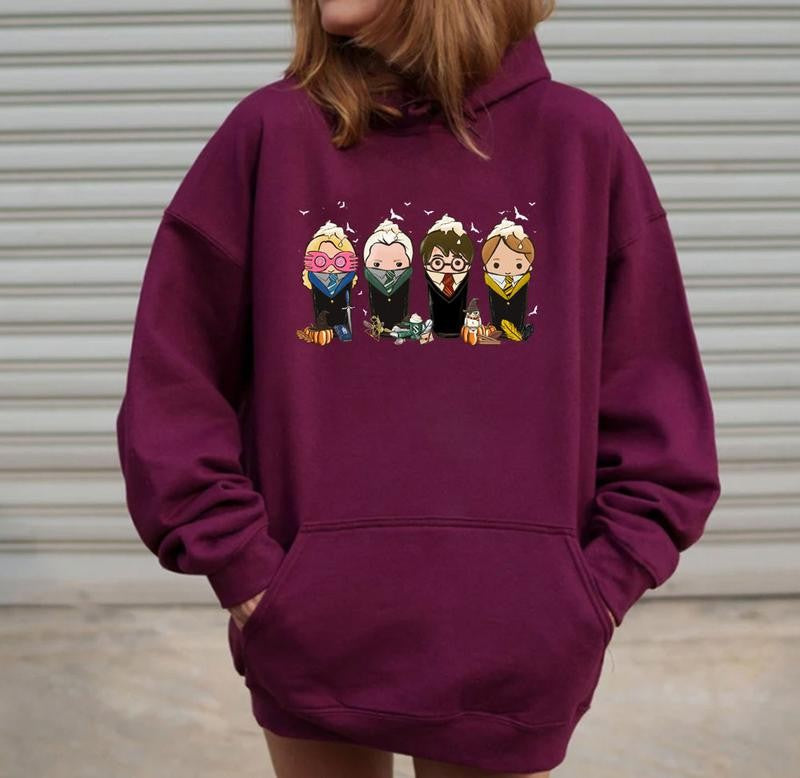 Vintage Wizard Harry Potter Coffee Halloween Sweatshirt, Hogwarts HP Shirt, Bookish Shirt, Halloween Sweatshirt