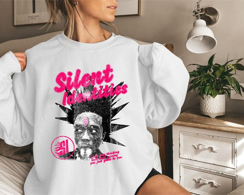 Lil Uzi Verttt Big Face Graphic Rap Sweatshirt