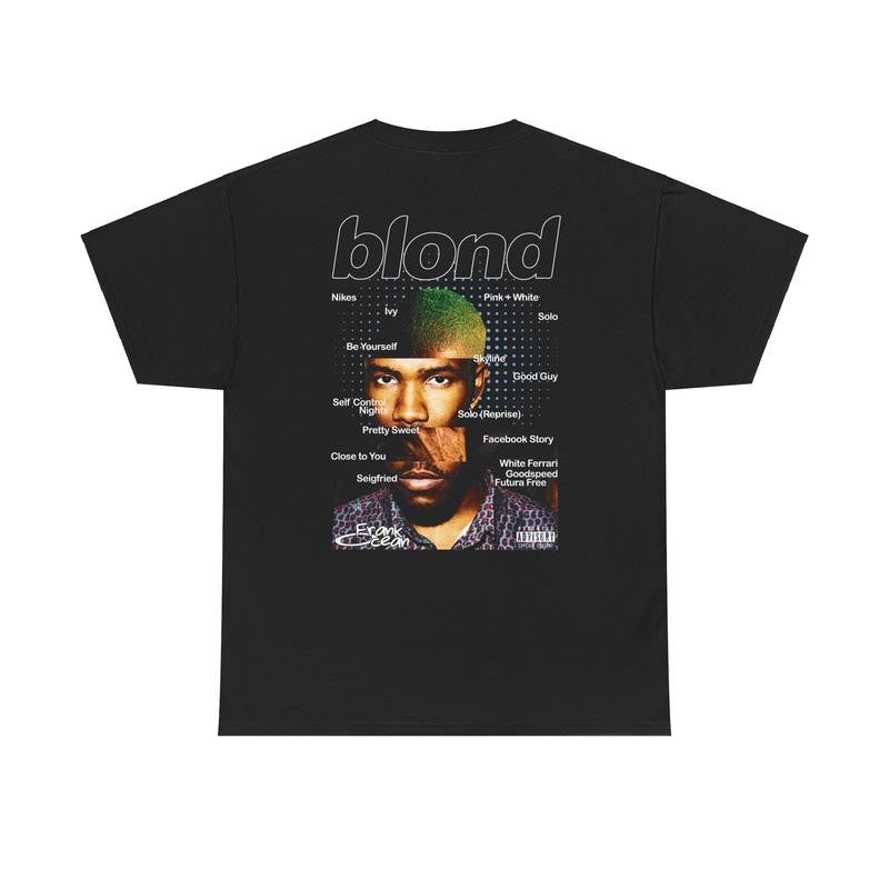 Frank Inspired Blond Vintage Graphic Tee Retro 90s RNB Styled Streetwear Shirt Cotton Menswear Top Tshirt Classic Casual