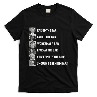 Trump Raised The Bar Biden Cant Spell Bar Funny President T-Shirt