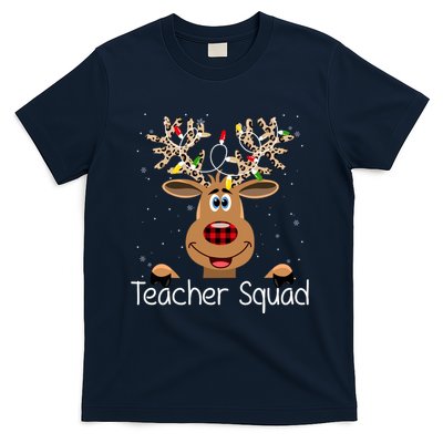 Teacher Squad Reindeer Christmas Holiday T-Shirt
