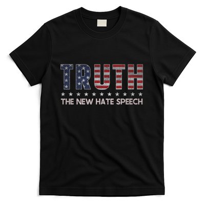 Truth The New Hate Speech Political Correctness Usa Flag T-Shirt
