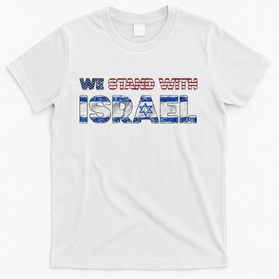 Usa Support Israel We Stand With Israel Idf American Flag T-Shirt