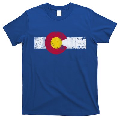 Vintage Colorful Colorado Flag Funny Gift T-Shirt