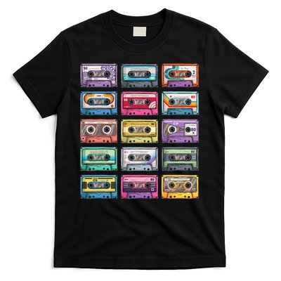 Vintage Cassette Tapes Collection 80s 90s Music Mixtape T-Shirt
