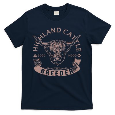 Vintage Highland Cattle Breeder Scottish Cow Farmers Stuff T-Shirt
