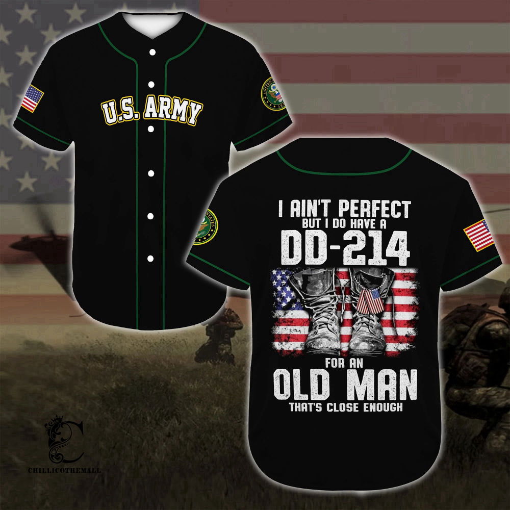 Vintage United States Army Baseball Jersey: Patriotic Old Man s Apparel - Aopprinter