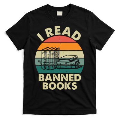 VINTAGE RETRO I READ BANNED BOOKS T-Shirt