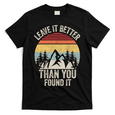 Vintage Retro Leave It Better Than You Found It Gift Camping T-Shirt