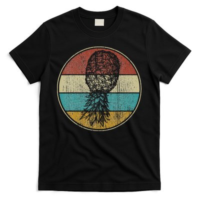 Vintage Swinger Lifestyle Retro Upside Down Pineapple T-Shirt