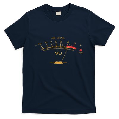 Volume VU Meter Vintage Audio Engineer Recording Studio T-Shirt