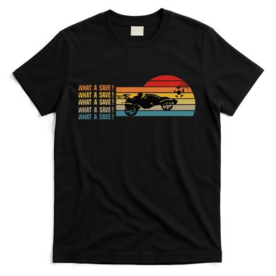 What a save Vintage Retro Rocket Soccer Car League T-Shirt