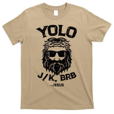 Yolo Jk Brb Jesus Funny Easter Day T-Shirt